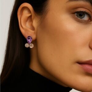 Tear Drop Cluster Earring